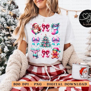 Christmas Coquette png, Pink Girly Christmas sublimation, Pink Christmas PNG ,Coquette Bow PNG, Trendy png, Retro png, Christmas graphic