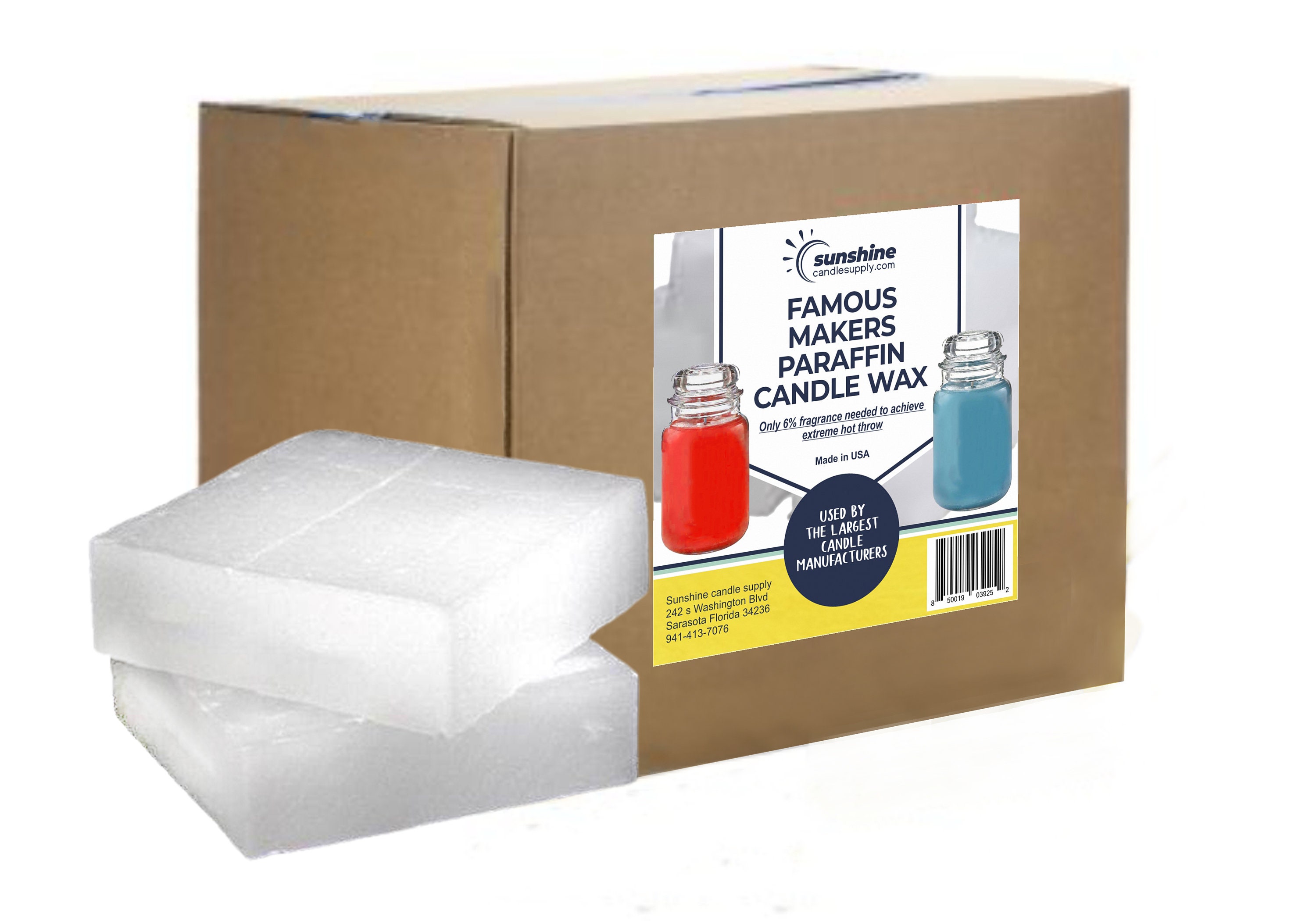 California Candle Supply Paraffin 140 Fully Refined Paraffin Wax