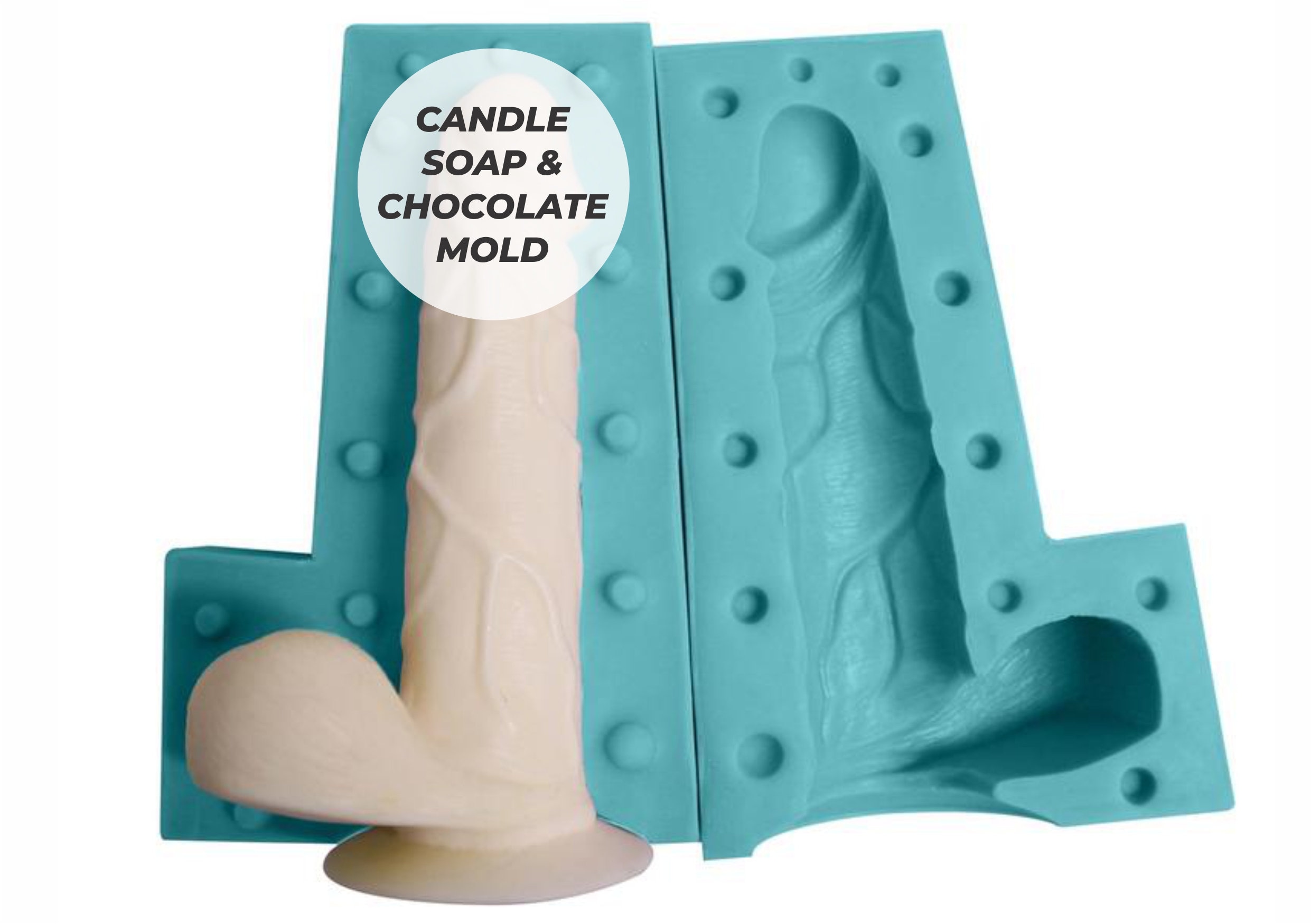 Penis Candle 1 Cavity Silicone Mold 1375