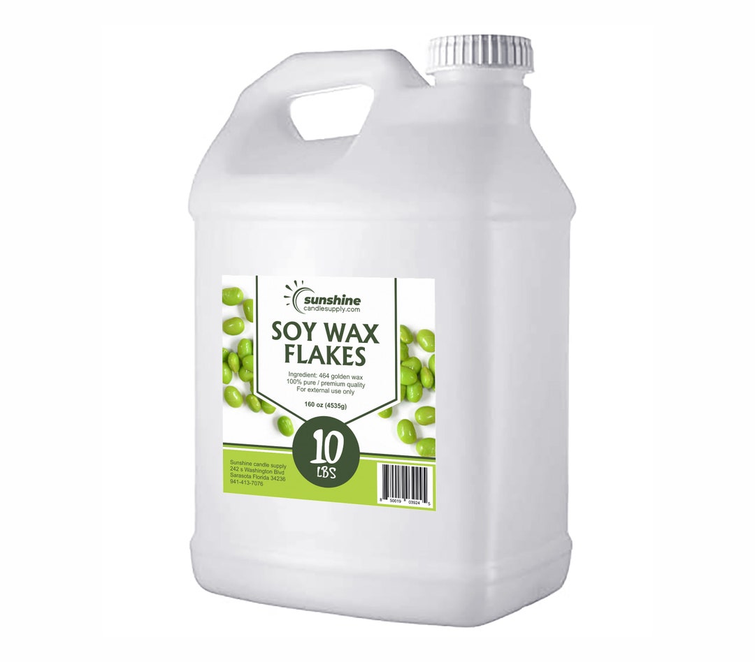 4 Pounds Soy Wax in Easy to Pour Container, 464 Soy Wax Flakes, What a
