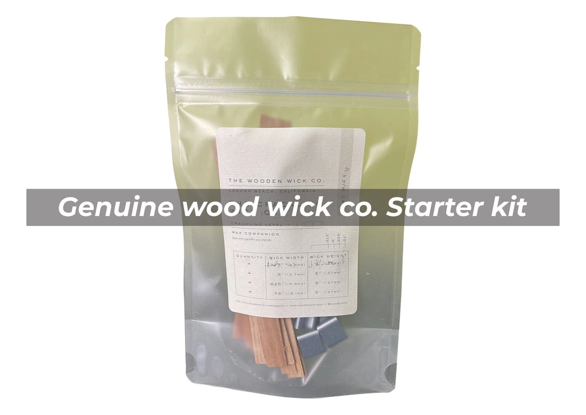 Wood wick starter kit/ authentic wood wick co. wood wicks/ Etsy