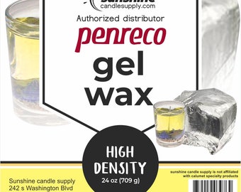 penreco Gel Wax for Making Candles. Clear Gel Wax, Jelly Wax. Low Density.  Made in USA and Sold by an authroized USA Distributor (10 pounds)