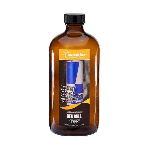 Red Bull Scented Candle - Etsy