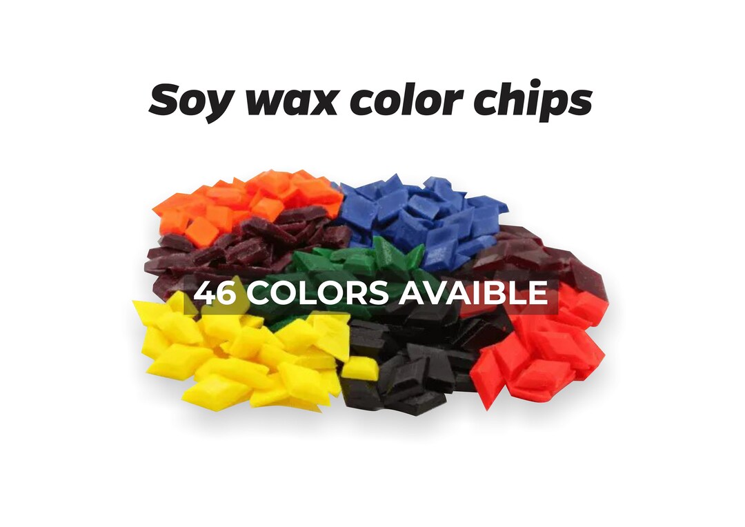 15 Soy Wax Color Chips Soy Blend Color Chips Coconut Blend Etsy