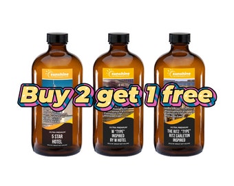 Luxury Hotel deal. By two 8 oz bottles get 1 free. Ultra premium fragrance oil