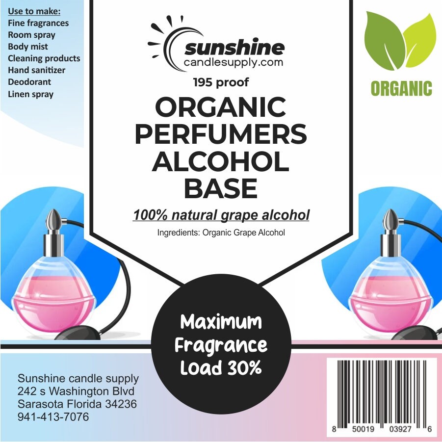 Perfumers Alcohol - For making your own perfumes and room sprays, Large  5litres