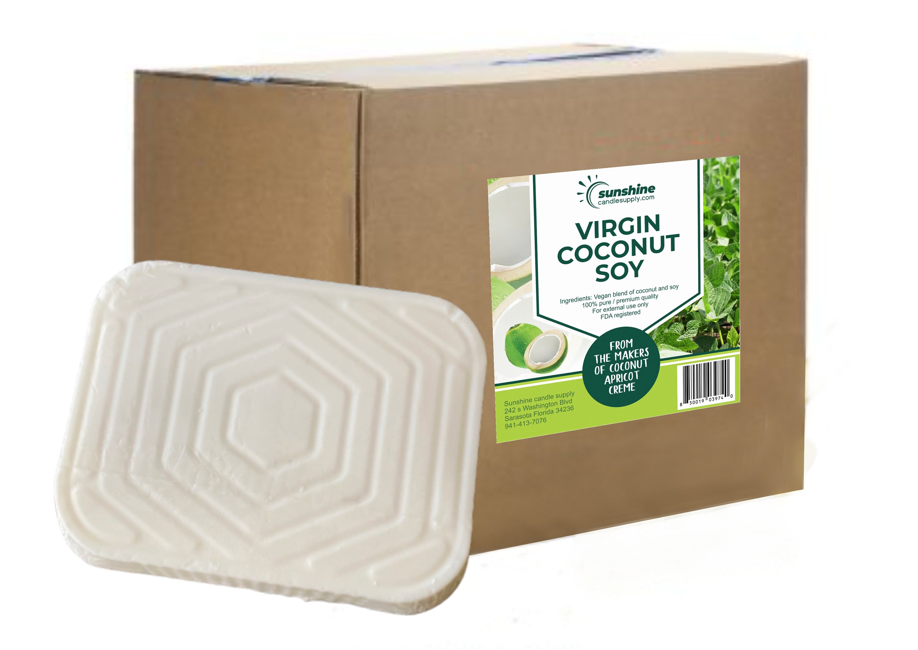 Virgin Coconut Soy Wax by Cal Wax From the Manufacturer of Etsy UK