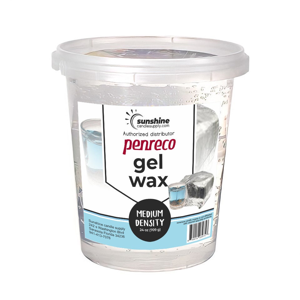 Gel Wax / Gel Candle Wax / Authentic Penreco Gel Wax/ Approx 24 Oz/ Rush  Service Available/ Makes 6 Small 4oz Candles Approx. 