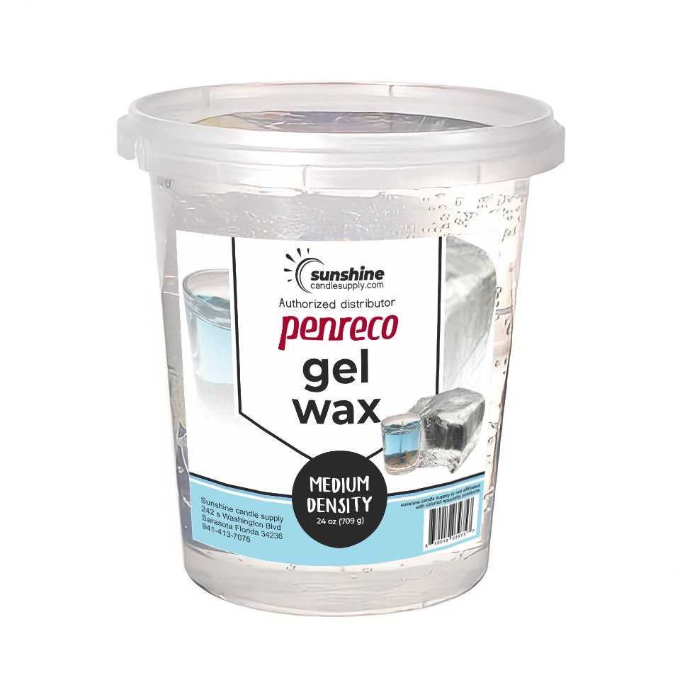 Gel candle wax / medium density gel candle wax/ penreco gel candle  wax/approx 24 ounces/ makes approx. 6 small (4oz) candles/ rush avail