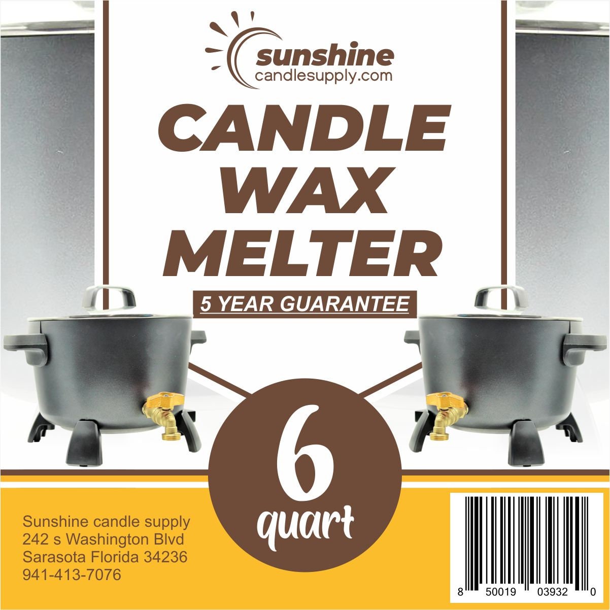 Wax Melter,11QTS Wax Melter for Candle Making,for Candle Making or Soap  Business Family Candle Making Kit, Temp ControlFast Easy Clean,（Include： Candle Wick Stickers,Candle Wicks,Mixing Spoon）