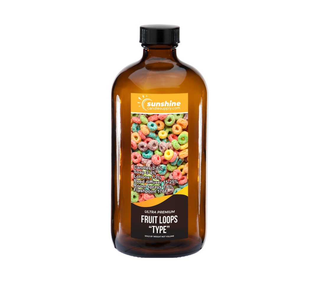 Fruit Loops Fragrance Oil Our Version of The Brand Name 64 oz Bottle for Candle Making, Soap Making, Tart Making, Room Sprays, Lotions, Car Fresheners