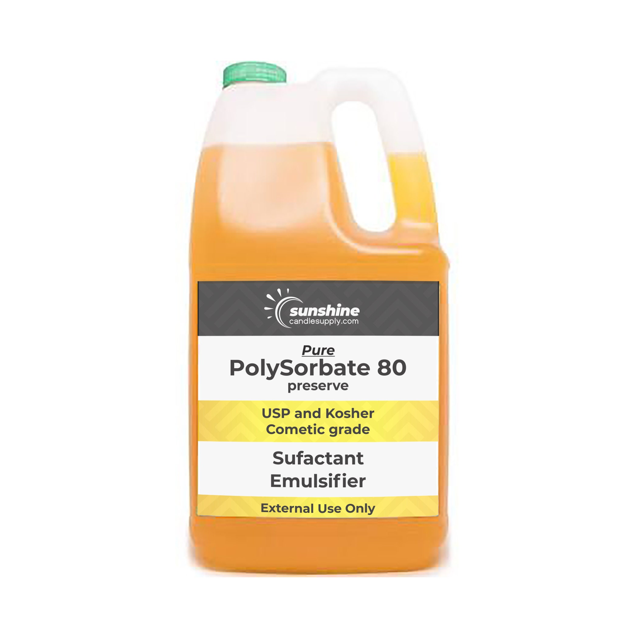 Soapeauty POLYSORBATE 80, T-MAZ 80, TWEEN 80 | 100% Pure Cosmetic Grade  Solubilizer Surfactant & Emulsifier | (8 OZ)