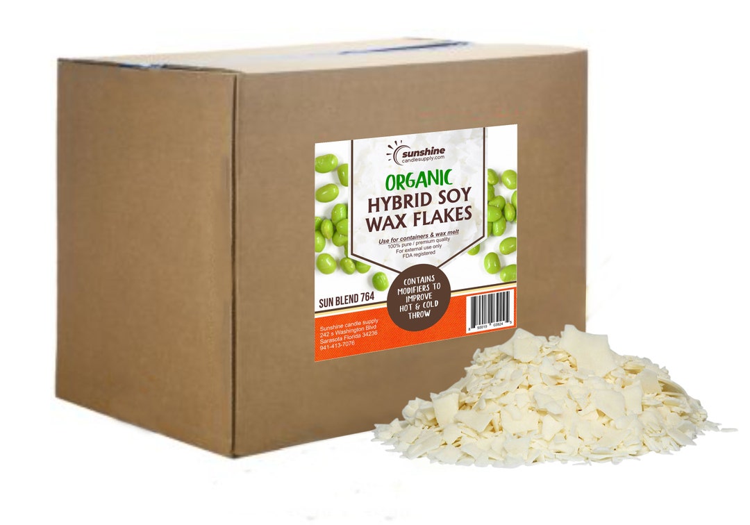 Organic Soy Wax Flakes, Hybrids Blend Can Be Used for Wax Melter, Molds and Containers, Modified