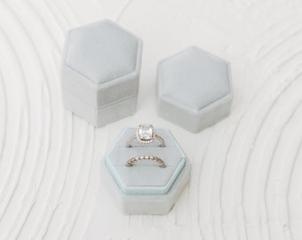 light blue ring box