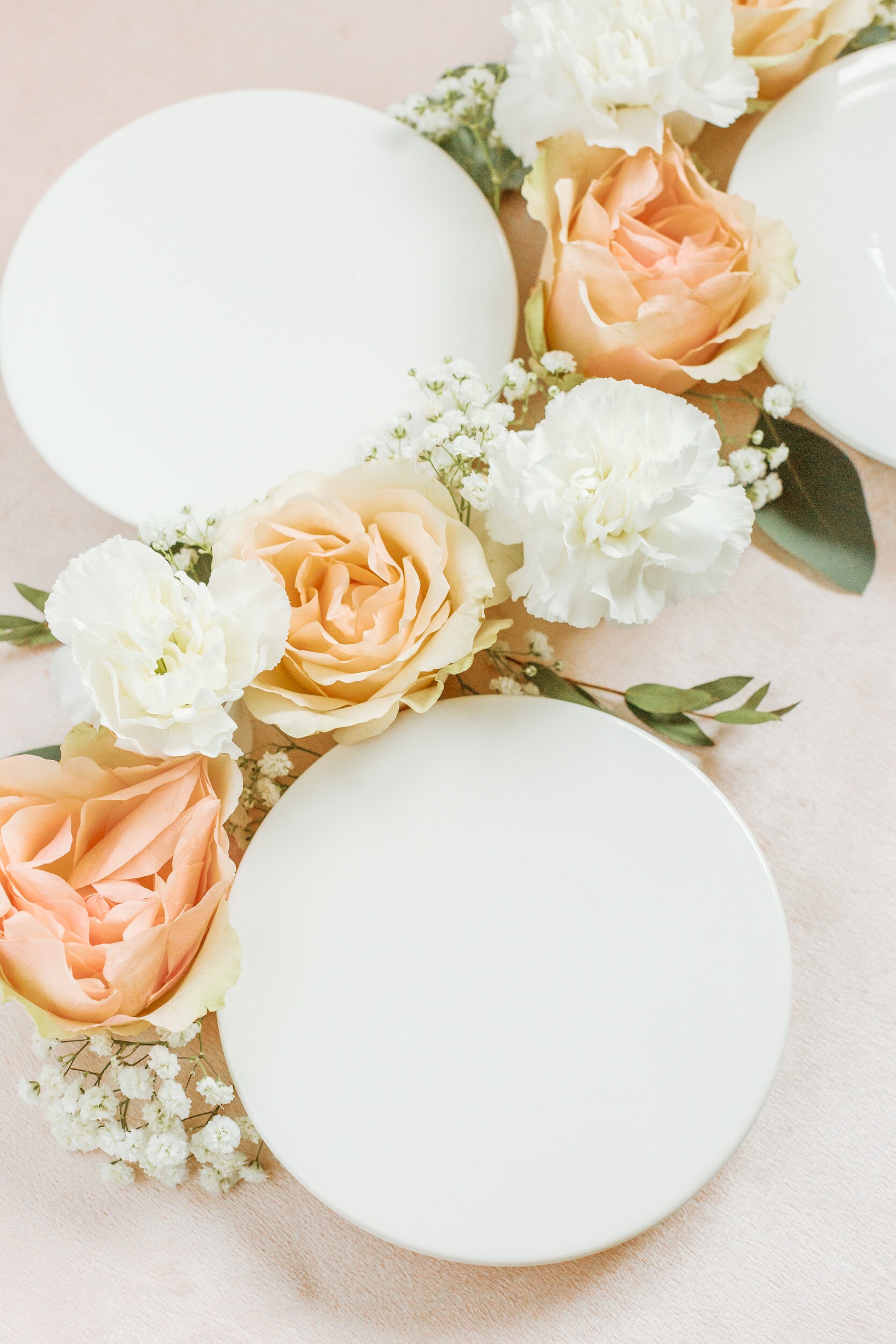 Flat White Flat Lay Styling Plates and Ring Dish For Wedding Etsy