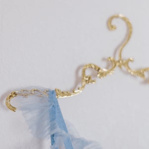 Wedding Dress Hanger Gold Vintage Style image 5