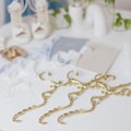 Vintage Gold Hanger for Wedding Dresses, Flat Lay Styling Kit Prop, Wedding Heirloom