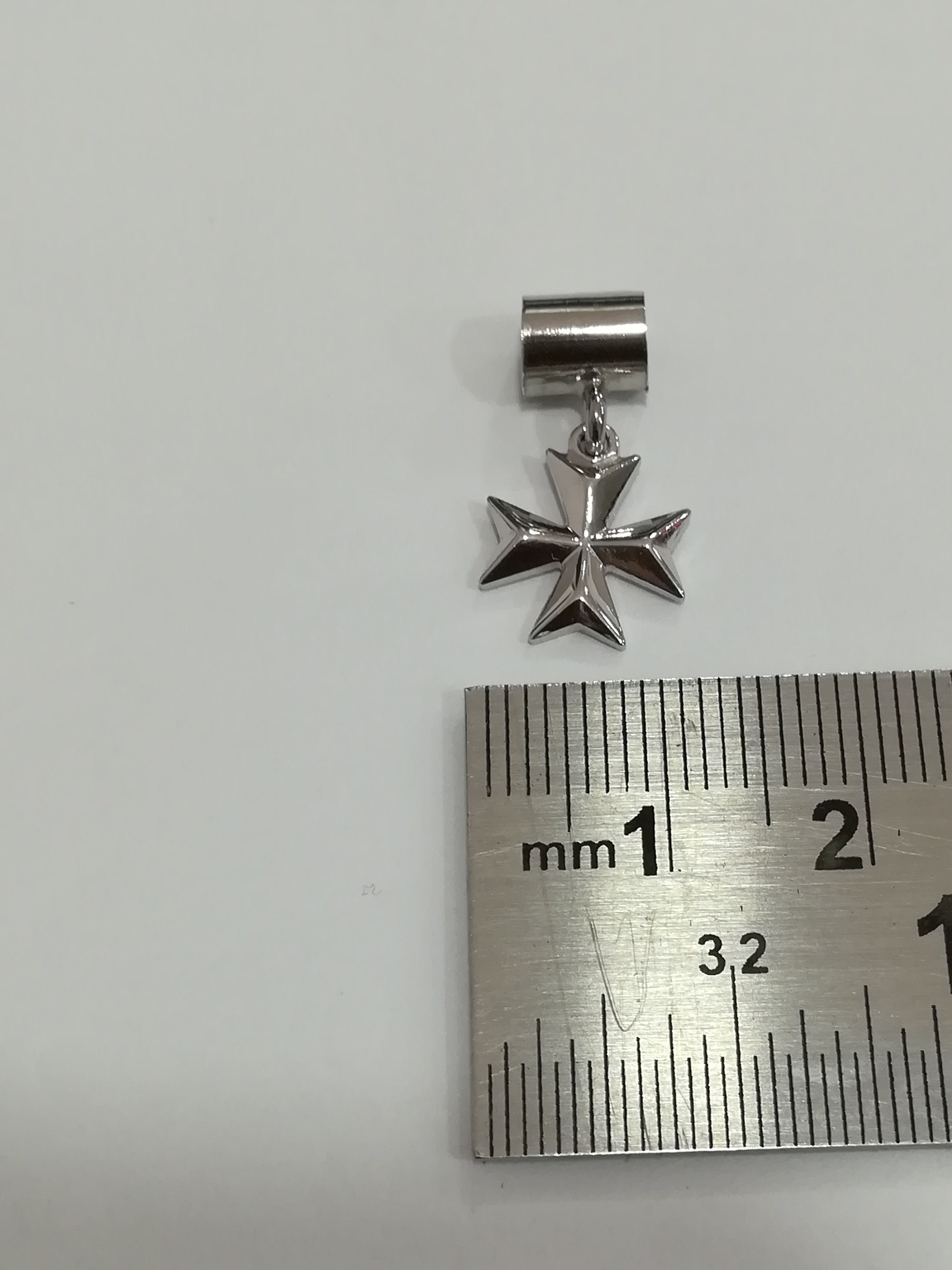 New Silver 925 Solid Maltese Malta Cross Pendant Charm to Go With Pandora Bracelets Etsy