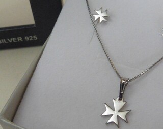 MYSTIC JEWELS Collana Con Occhio Turco In Argento 925 Smaltato – Ciondolo Rotondo Portafortuna – Catena 40+5 Cm