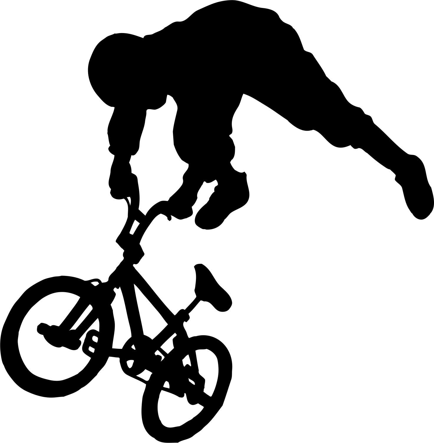 BMX Bike v5 Wall Vinyl Decal Sticker Stickers Home Etsy