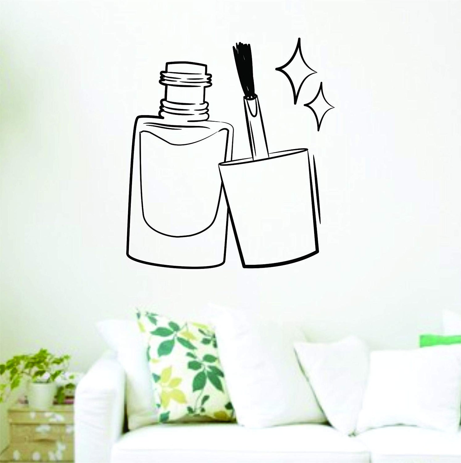 Nail Polish Bottle Logo Wall Vinyl Decal Sticker Etsy