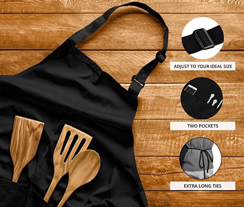 Custom Text Apron – Personalized Apron – Funny BBQ Apron – Kitchen ...