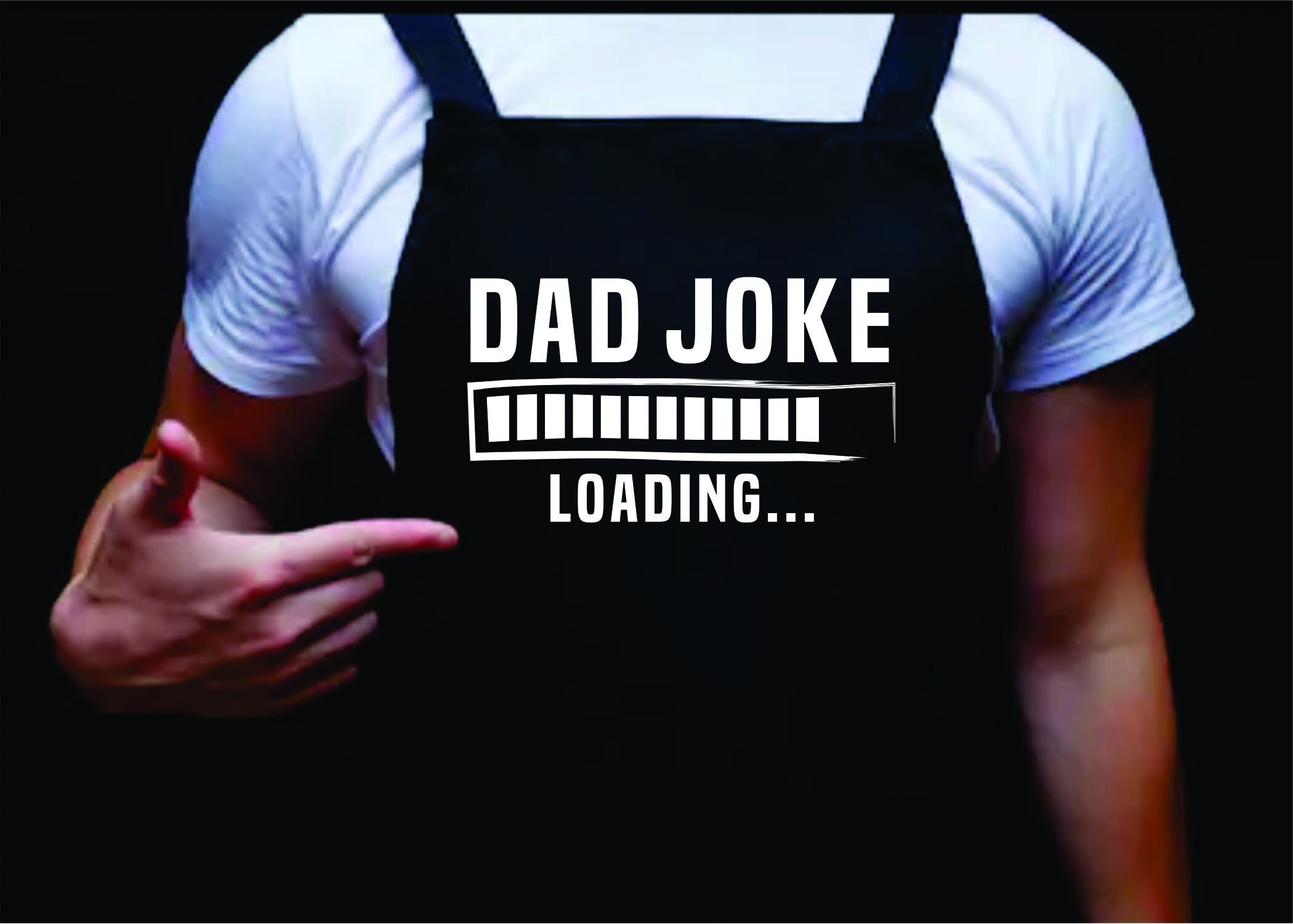Dad Joke Loading Manly Apron Funny BBQ Apron for Men Mens Etsy