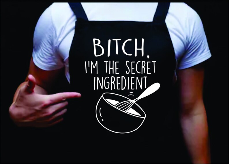 Bitch I'm the Secret Ingredient Manly Apron Funny BBQ | Etsy