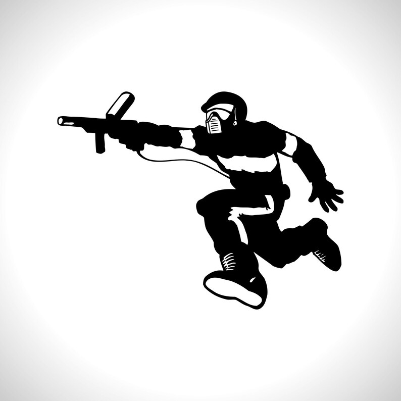 Paintball Wall Vinyl Decal Sticker Stickers Home Decor Etsy