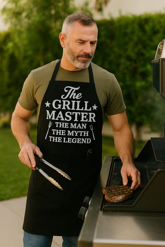 Grembiule Con Logo Grembiule Personalizzabile Da Cucina - Per Uomo E