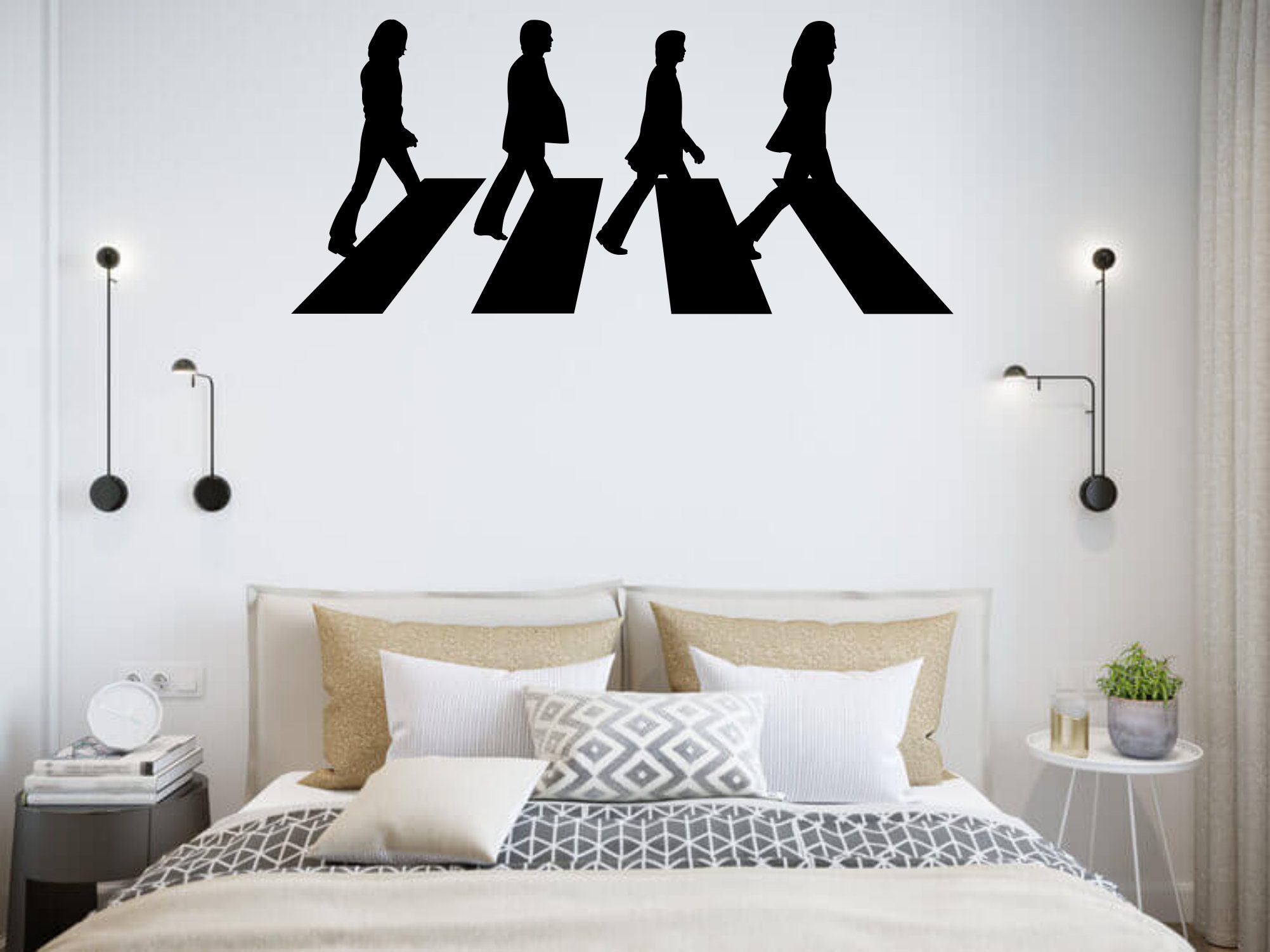 The Beatles Logo Wall Decal Music Band Group Wall Art Vinyl Mural Sticker