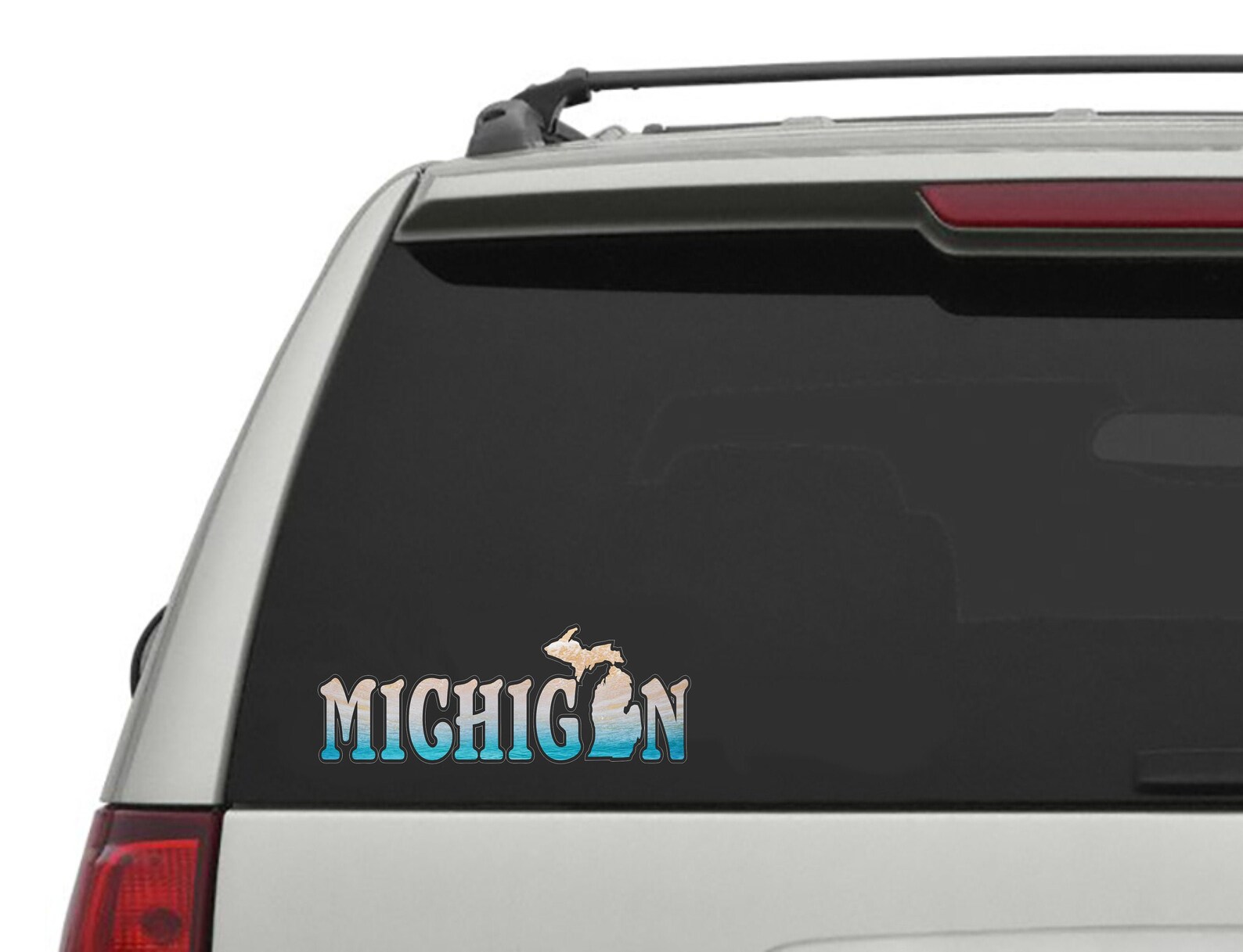 Michigan Car Decal Michigan Beaches Back Window Sticker Etsy