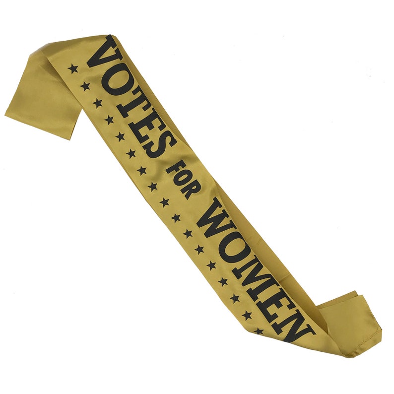 Suffragette Party Pack 4 Each Suffragist Sashes, Rosettes, VOTES FOR WOMEN Signs. Celebrate the 19th Amendment. Womens Rights. image 4