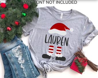 Download Santa Legs With Monogram Initials Svg - Layered SVG Cut ...