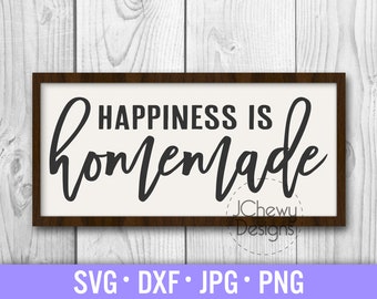 Download Happiness Is Homemade Svg Etsy