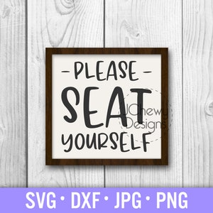 Gelieve jezelf te plaatsen SVG - Badkamer Teken svg - Funny Bathroom svg - Half Bad svg - Svg, Dxf, Png, Jpg