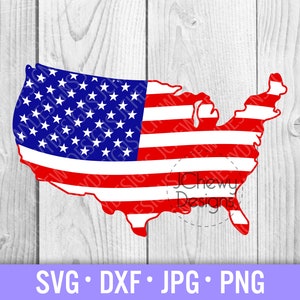 USA Flag Country Outline SVG - American Flag svg - 4th of July svg - USA Country svg - Svg, Dxf, Png, Jpg