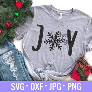 Joy Snowflake SVG - Joy svg - Christmas Joy svg - Christmas svg - Svg, Dxf, Png, Jpg