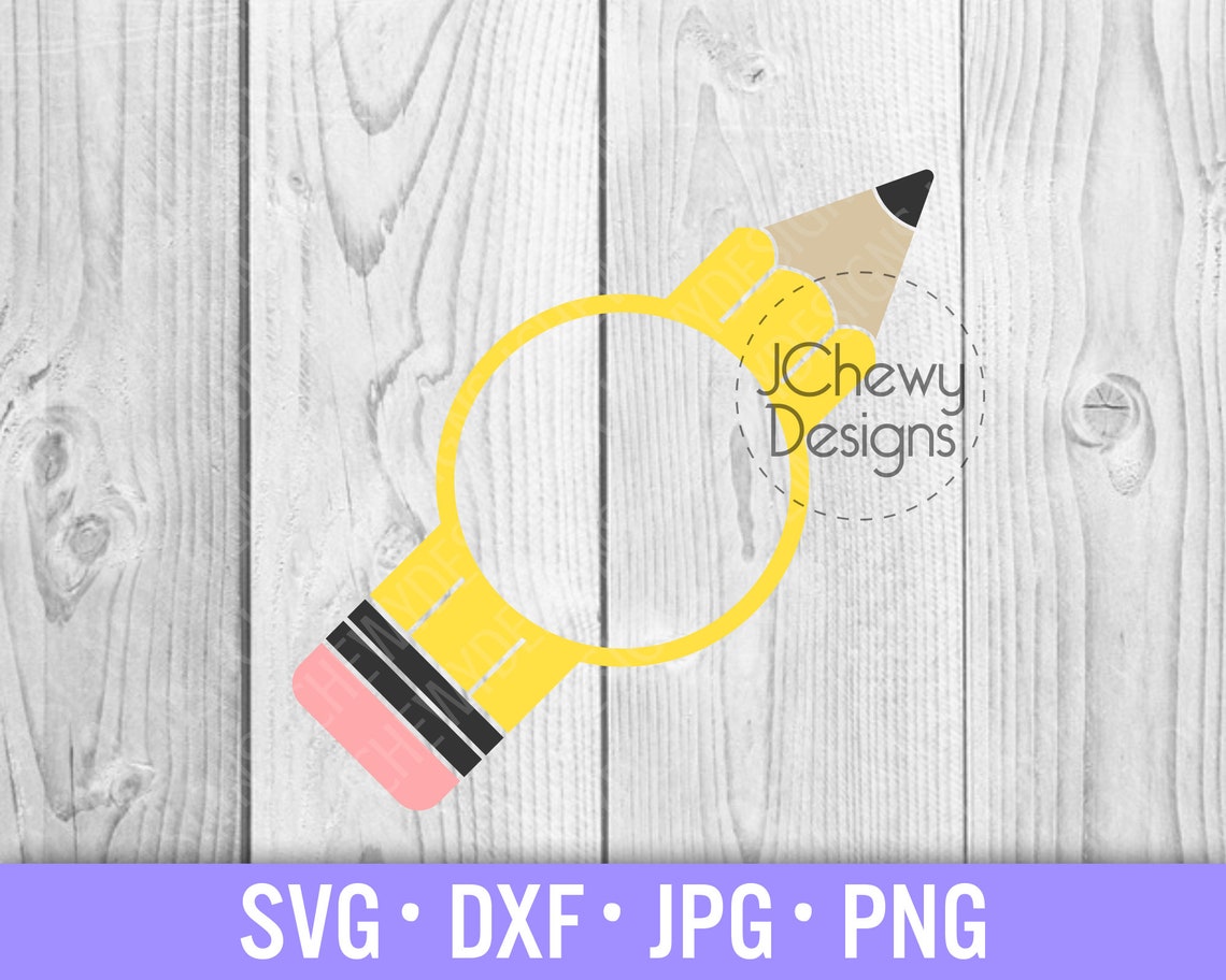Download Teacher Monogram SVG Pencil Monogram svg Pencils svg | Etsy