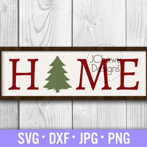 Home Christmas Tree SVG - Christmas svg - Winter svg - Xmas svg - Svg, Dxf, Png, Jpg