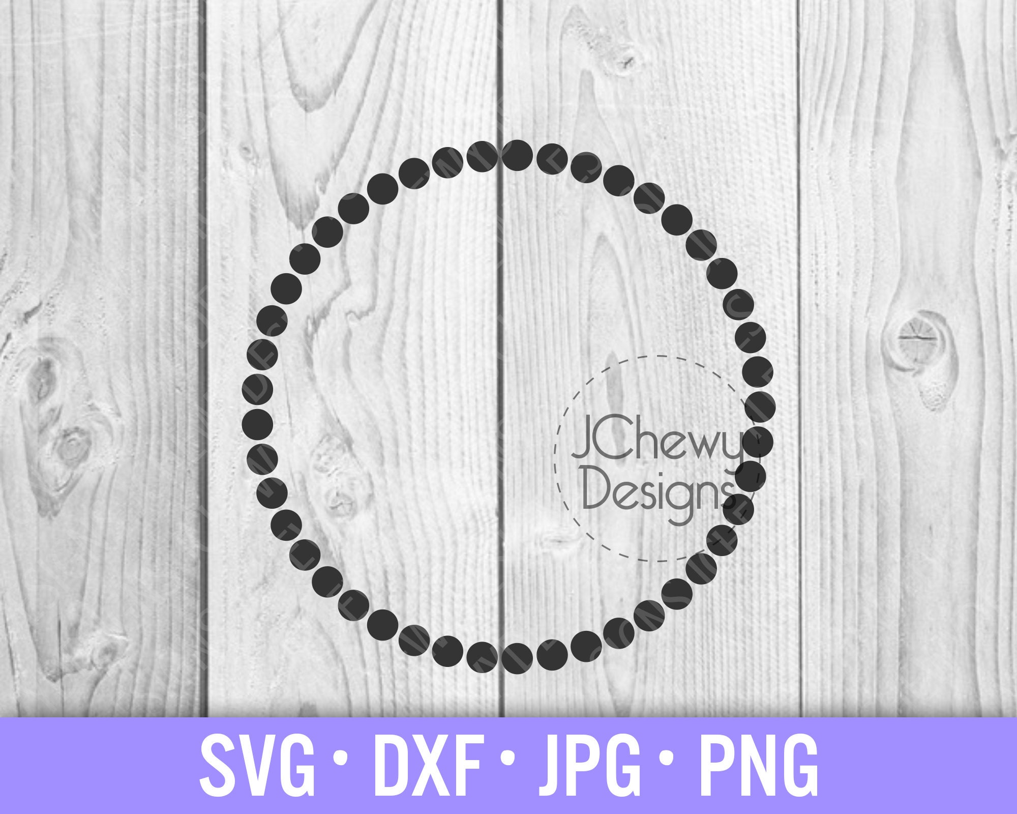 Download Dotted Circle Monogram Svg Circle Border Svg Monogram Etsy