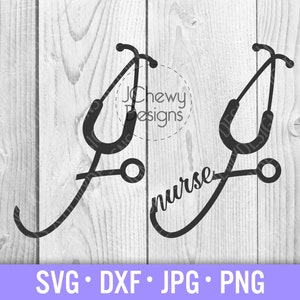 Nurse Stethoscope SVG - Stethoscope with Name svg - Nurse svg - Nurse Life svg - Svg, Dxf, Png, Jpg