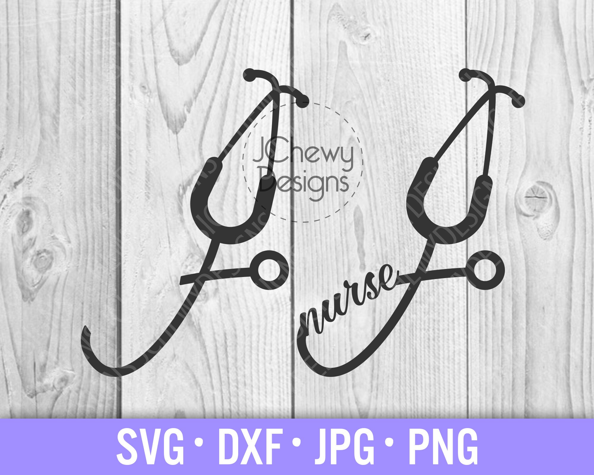 Nurse Stethoscope SVG Stethoscope with Name svg Nurse svg Etsy