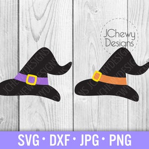 Witch Hats SVG - Halloween svg - Spooky svg - Wizard svg - Svg, Dxf, Png, Jpg