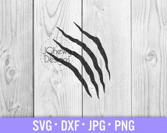Klauw Marks SVG - Krassen svg - Dinosaurus svg - Cheetah svg - Svg, Dxf, Png, Jpg