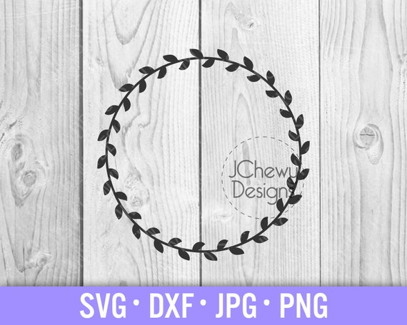 Download Leaf Wreath Monogram Svg Leaf Wreath Svg Monogram Frame Etsy