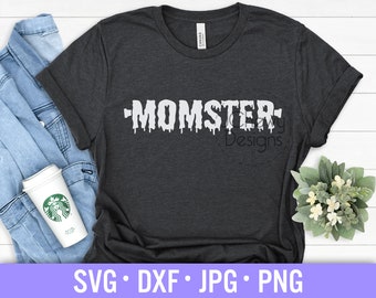 Momster SVG - Mama Monster svg - Halloween Mama svg - Halloween svg - Svg, Dxf, Png, Jpg
