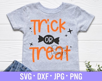 Trick or Treat SVG - Kids Halloween svg - Halloween svg - Spooky svg - Svg, Dxf, Png, Jpg