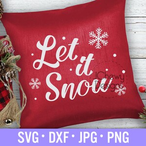 Niech pada śnieg SVG - Boże Narodzenie svg - Koszulka świąteczna svg - Śnieg svg - Svg, Dxf, Png, Jpg
