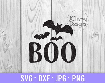 Boo SVG - Halloween svg - Spettrale svg - Bambini Halloween svg - Svg, Dxf, Png, Jpg
